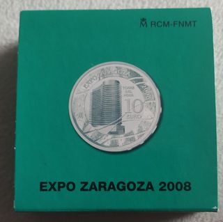 España 2007 moneda plata 10€ Proof EXPO