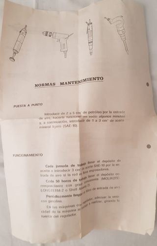 Taladro neumático recto sin portabrocas ENAR SA3Q