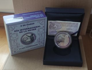 España 2022 moneda plata 10€ Clara Campoamor
