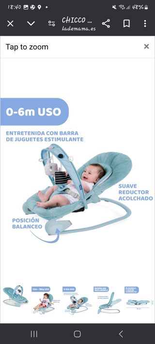 Hamaca balancín chicco