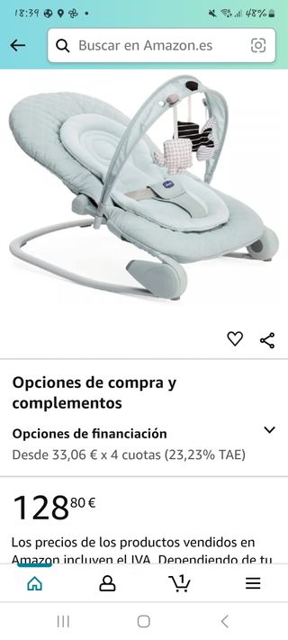 Hamaca balancín chicco