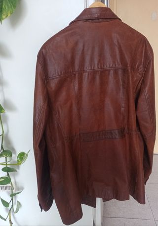 CAZADORA CUERO RETRO SEMINUEVA