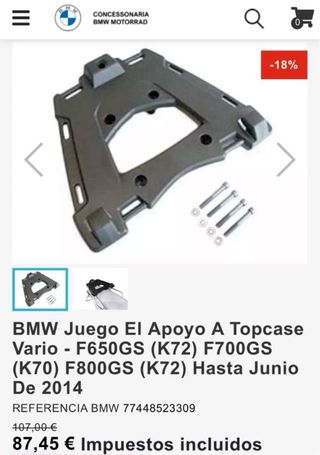 Top case bmw vario
