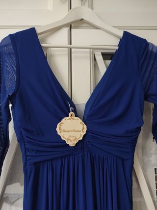 SÓLO 10 euros Vestido largo fiesta azul