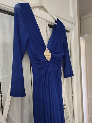 SÓLO 10 euros Vestido largo fiesta azul