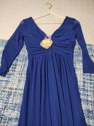 SÓLO 10 euros Vestido largo fiesta azul