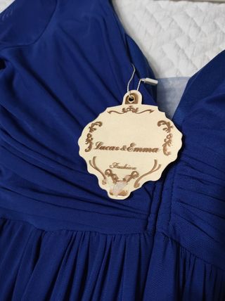 SÓLO 10 euros Vestido largo fiesta azul