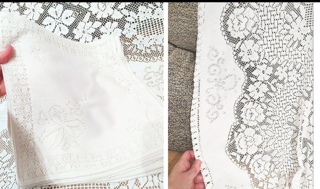 MANTELERIA VINTAGE 12 SERVILLETAS NUEVA