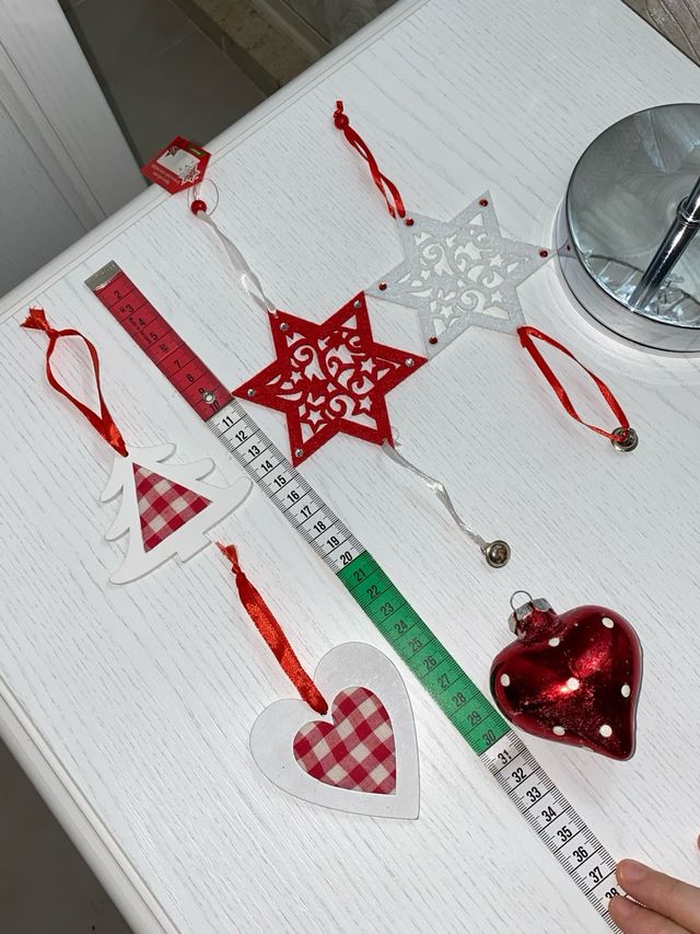 Lotto 5 Palline di Natale Decorazioni Natalizie