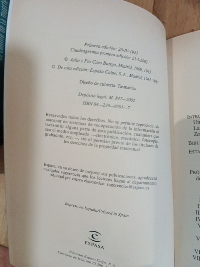 Libro: Zalacain el aventurero