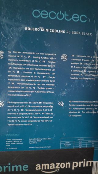 Nevera Cecotec 4l