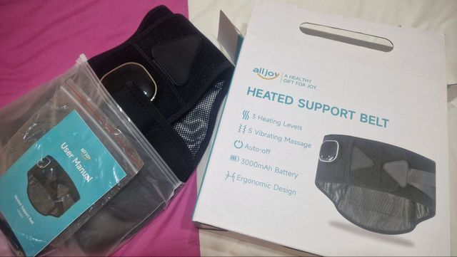 Cojín térmico inalámbrico, masajeador para espalda