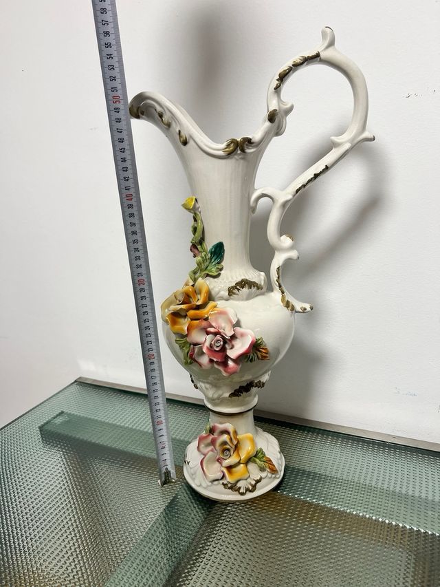 Jarrón ánfora Porcelana CAPODIMONTE