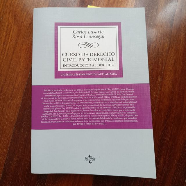 Libro Derecho civil patrimonial