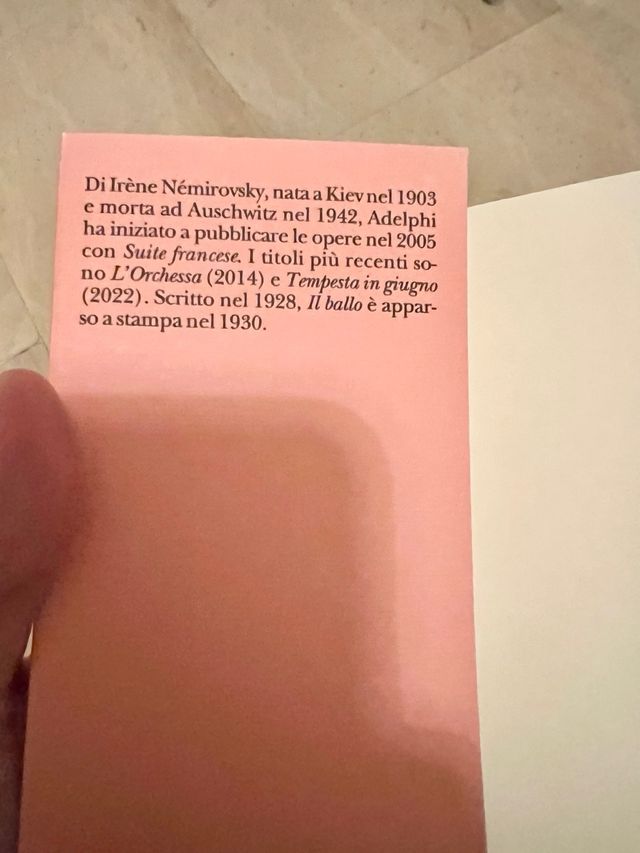 Il ballo -Nemirovsky