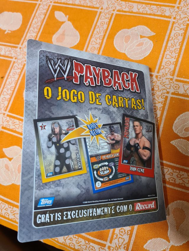 Caderneta WWE Payback Record