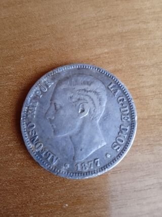 Moneda 5 pesetas Alfonso XII