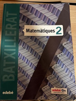 Libro Edebé Matemáticas 2 bachillerato