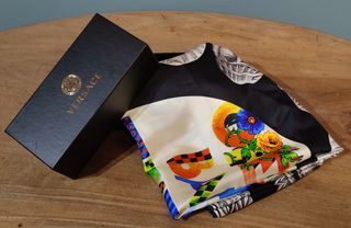 Foulard seta Gianni Versace 1991 Opera balletto 