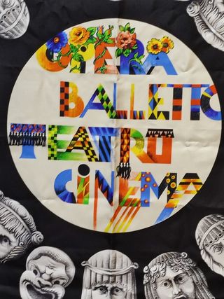 Foulard seta Gianni Versace 1991 Opera balletto 