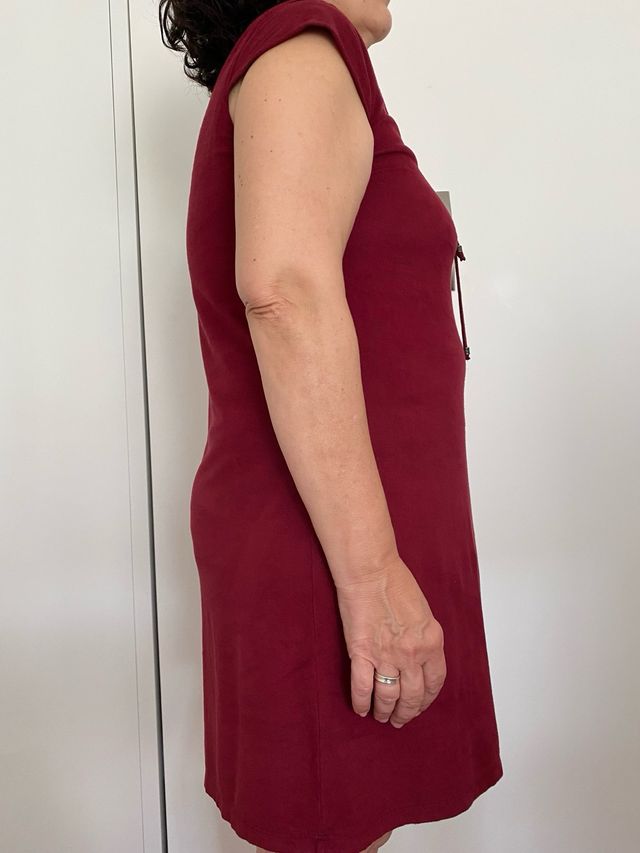 Vestido midi de antelina