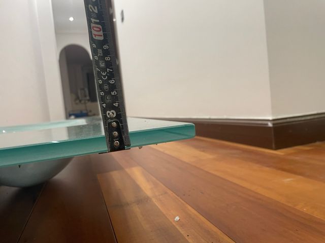 Lavandino da bagno in vetro