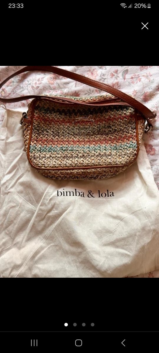 Bolso de rafia de Bimba y Lola