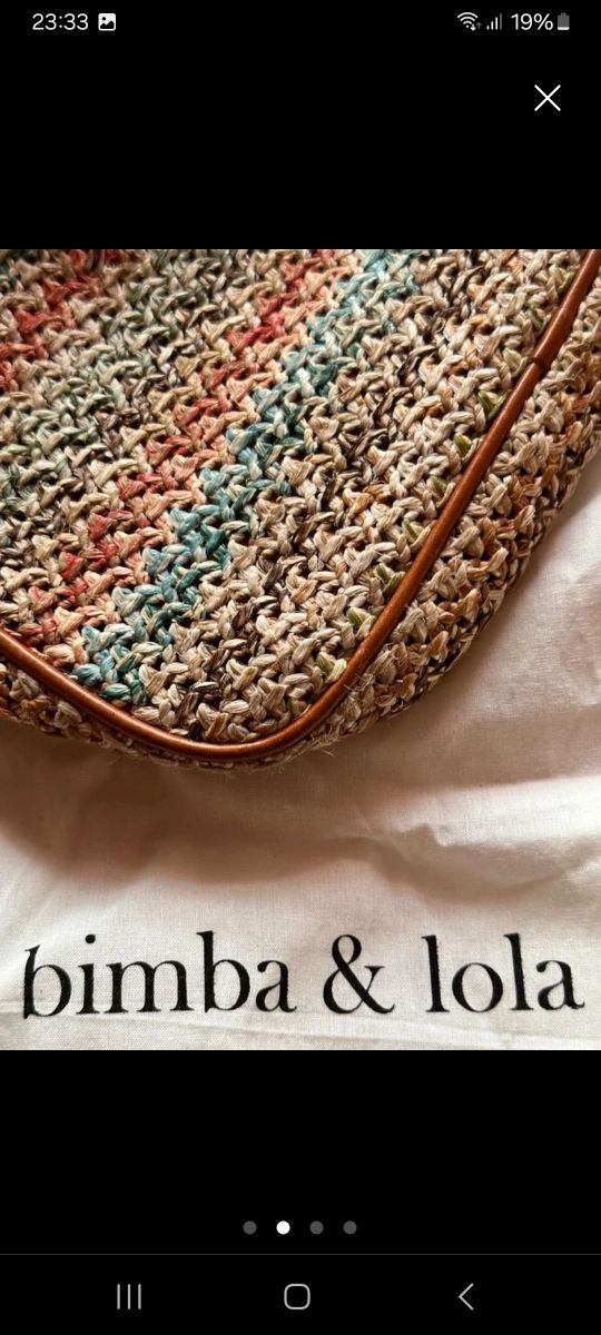 Bolso de rafia de Bimba y Lola