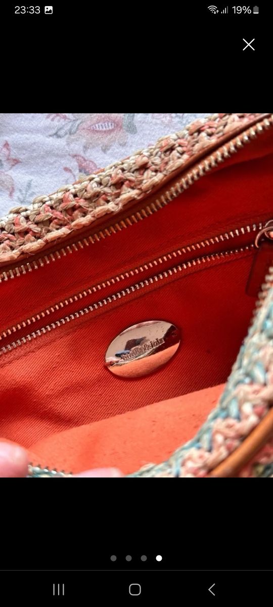 Bolso de rafia de Bimba y Lola