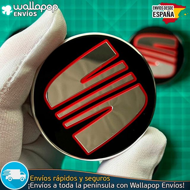 X4 Tapacubos Sea 55mm Emblemas Tapas Bujes Llantas