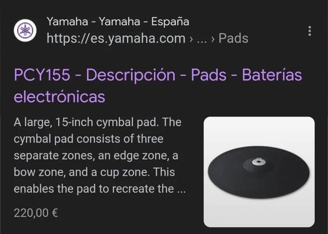 YAMAHA PCY155 3 zonas y choke NUEVO