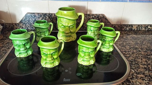 Juego de jarras antiguas americanas