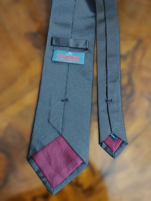 Cravatta CANTINI® - Tinta unita Marrone.