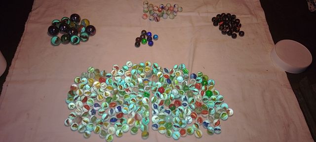 Biglie vetro anni 70