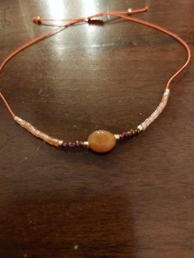 Braccialetto regolabile pietra vera