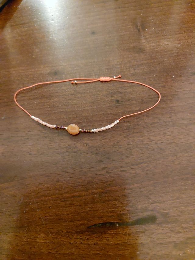 Braccialetto regolabile pietra vera