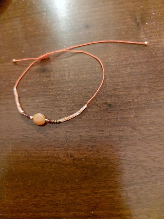 Braccialetto regolabile pietra vera