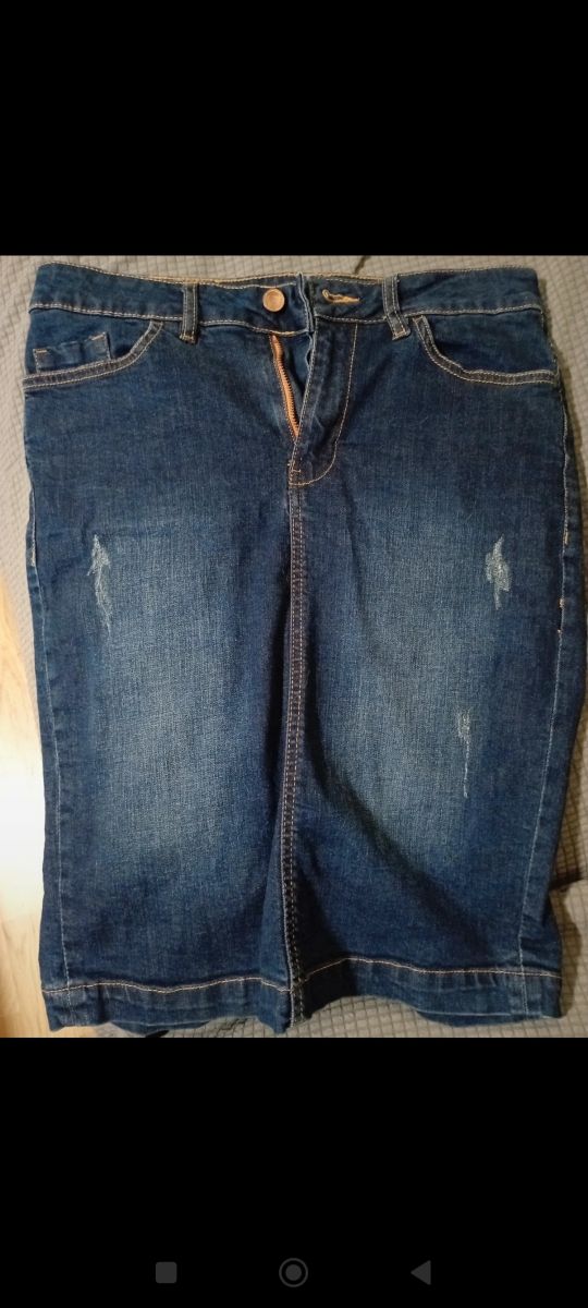 Falda vaquera elástica