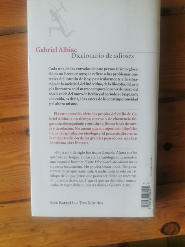 Gabriel Albiac. Diccionario de Adioses