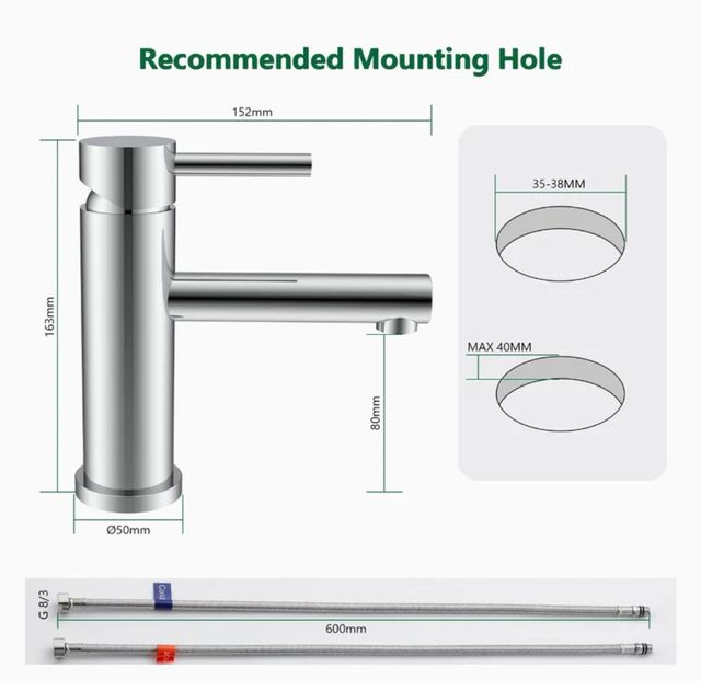 Grifo cromado monomando