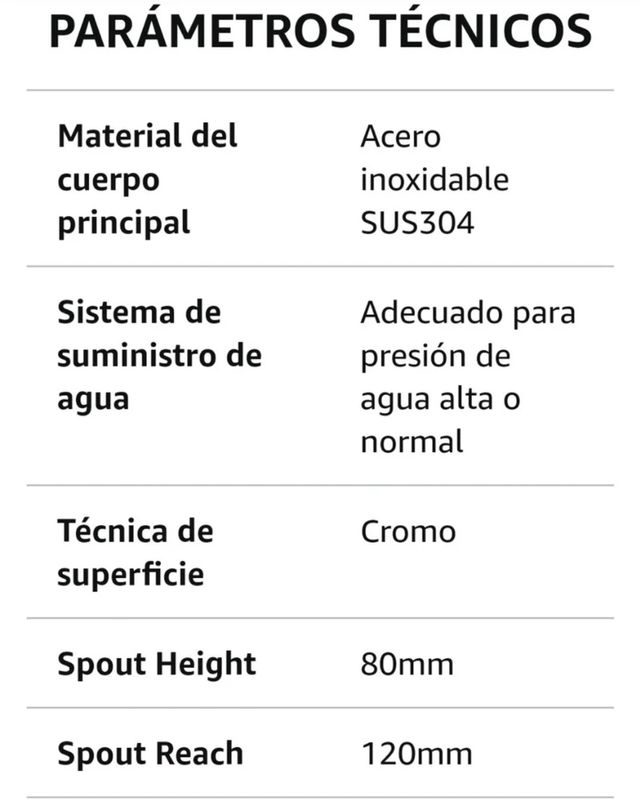 Grifo cromado monomando