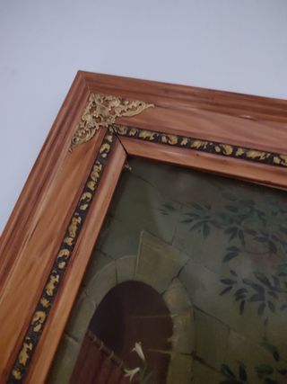 Cuadro madera antiguo