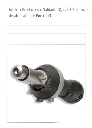 Soldador aire caliente (con accesorios)