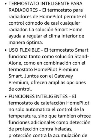 Termostato inteligente radiadores homepilot