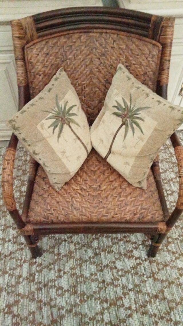 Sillón ratán vintage 