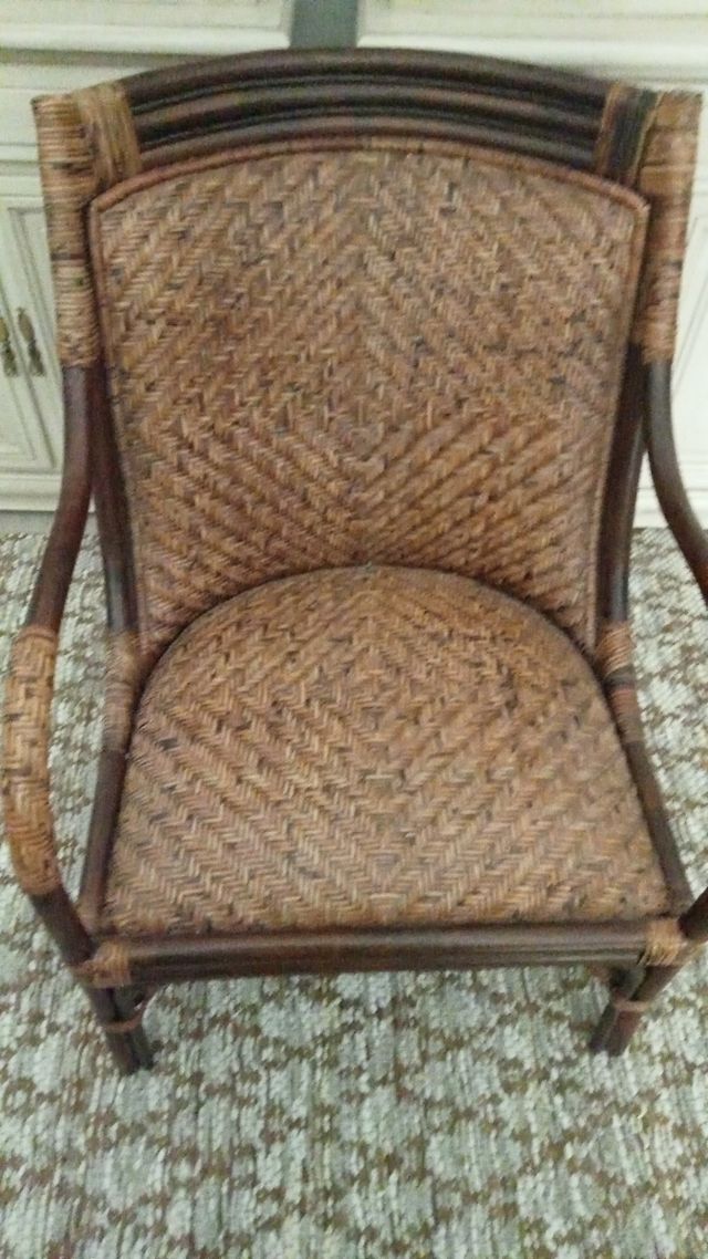 Sillón ratán vintage 