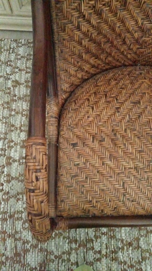 Sillón ratán vintage 