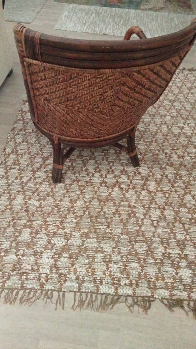 Sillón ratán vintage 