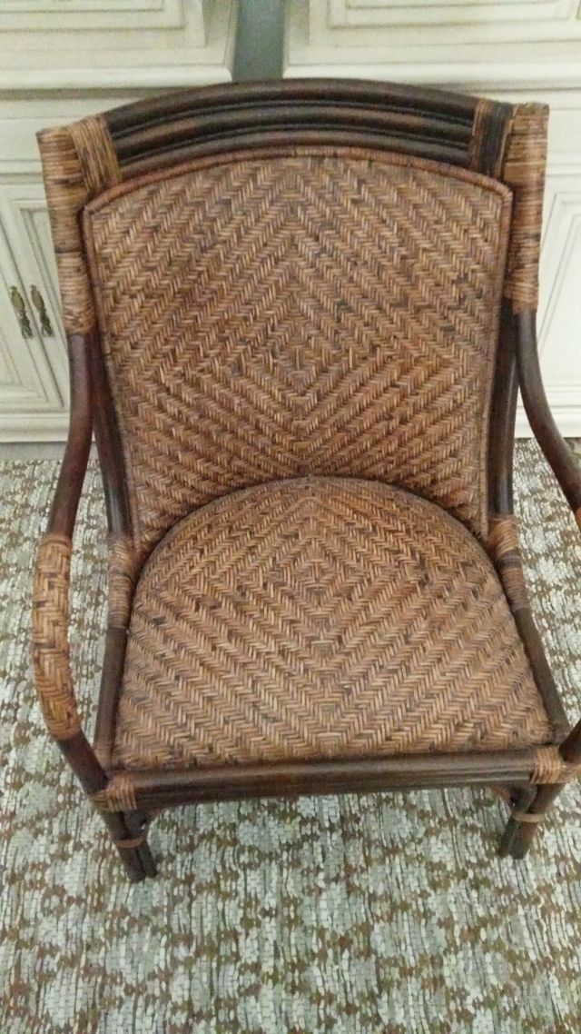 Sillón ratán vintage 