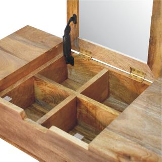 TOCADOR NÓRDICO DE MADERA MACIZA DE MANGO